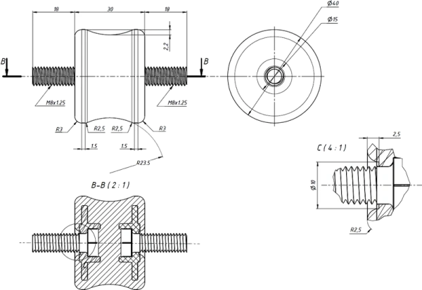 Комплект виброопор для кондиционера RF-V40P