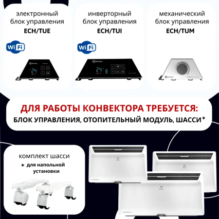 Блок управления конвектора Electrolux Transformer Electronic 3.0